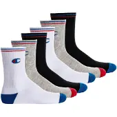 Champion Chaussettes bleu / gris / rouge sang / noir / blanc