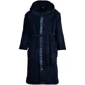 Emporio Armani Peignoir long bleu / bleu marine