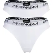 Emporio Armani String noir / blanc