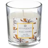 Atmosphera Bougie Parfumée Vanille gourmande Pot en verre 110 G