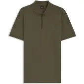 BOSS Polo Slim Fit en coton stretch à patch logo