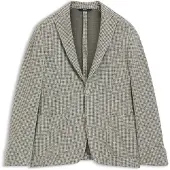BOSS Veste Slim en coton mélangé à motif