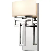 HINKLEY Applique murale Lanza, chrome poli, 1xG9x3W, métal, dimensions : 30,5 x 18,4 x 12,7 cm, IP44,