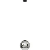 Nowodvorski Lighting Lustre GLOBE noir-chromé 1xE27x60W, verre, dimensions : 145x20x20 cm, IP20, Lighting