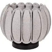 Lucide Lampe de table moderne Spencer gris-noir 1xE27x40W, feutre, dimensions : 19,5x30x30 cm, IP20,