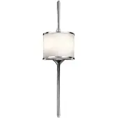 Elstead Lighting Applique Mona KL-MONA-L-PC chrome et verre opale
