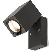 Nowodvorski Lighting Applique d'extérieur PRIMM graphite 1xGU10x10W en aluminium, dimensions : 10 x 6,5 x 11,5 cm, IP54, Lighting