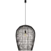 Lyora Suspension en rotin Haiti L Ø 53,5cm noir