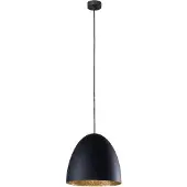 Lyora Lampe suspendue noire Egg M Ø 38 cm