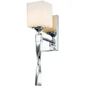 Kichler Applique de salle de bains Marette, chrome poli, 1xG9x3W, métal, dimensions : 41,3 x 12,7 x 14,3 cm, IP44,