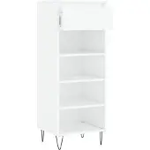 vidaXL Armoire à chaussures Blanc brillant 40x36x105cm Bois ingénierie