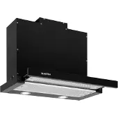 Klarstein mariana 60 - hotte tiroir télescopique 60cm - extraction 500 m³/h - éclairage led - 3 vitesses - noir