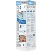 Bestway Piscine hors sol tubulaire steel pro 366x76 cm jardin