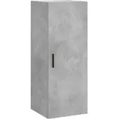 vidaXL Armoire murale gris béton 34,5x34x90 cm