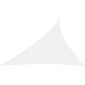 vidaXL Voile d'ombrage Oxford Tissu Triangulaire 3x4x5 m Blanc