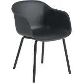 Muuto Fiber Outdoor Chaise Antracite Black