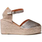 Toni pons Magda-p Wedge Espadrilles Beige,Argenté EU 38 Femme