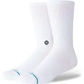 Stance Hommes, Chaussettes, Icône, Blanc, Noir, Multicolore, (Une unité par pack, 38 - 42)
