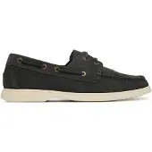 BOSS Chaussures bateau en daim avec semelle contrastante