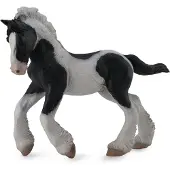 Collecta 88770 Gypsy Poulain noir et blanc 11 cm Le monde des chevaux