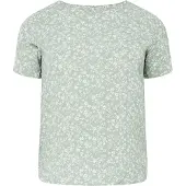 ONLY Carmakoma Chemisier 'Vica' vert foncé / blanc