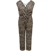 ONLY Carmakoma Combinaison 'CARSafari' beige / écru / marron / noir