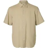 Selected Chemise 'SLHCLAY' beige foncé