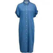Object Robe-chemise 'OBJFrame Tiana' bleu denim