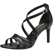 Tamaris Sandales à talons hauts pour femme , talon aiguille, talon fermé, référence 1-28382-42, pointure : 39 EU, couleur : noir