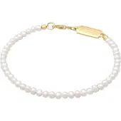 KUZZOI Bracelet or / blanc perle