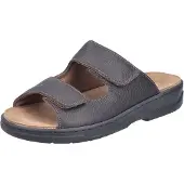 Rieker Mules pour homme en cuir, extra-larges, avec semelle amovible 20390, pointure : 44 EU, couleur : marron