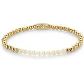 Rebel & Rose Bracelet jaune / blanc perle