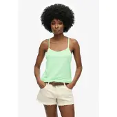 Superdry Femme Top à Bretelles Studios Vert Taille: 42