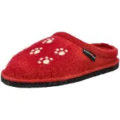 Haflinger Pantoufle rouge / blanc