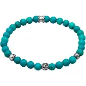 KUZZOI Bracelet turquoise / argent