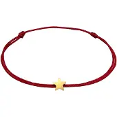Elli Bracelet or / rouge foncé