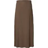 Selected Viscose Mélangée Jupe Longue Femme Marron 34