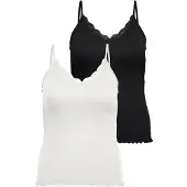 ONLY Haut 'CARSILLE' noir / blanc
