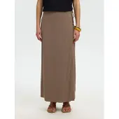 Selected Portefeuille Jupe Longue Femme Marron 34