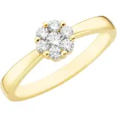 Smart Jewel Bague or / transparent