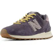New Balance pour femme. W574V2_LI Baskets en cuir 574 Gris (36.5), Plat, Lacets, Casuel