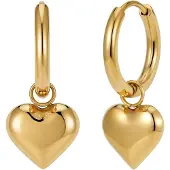 GOOD.designs Boucles d'oreilles 'Herz' or