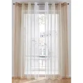 Bonprix Lot de 2 voilages en tissu léger, aussi en XXL