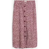 Bonprix Jupe midi en viscose avec poches