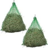 vidaXL Filets à foin 4 pcs. Rond 0,75x0,5 m PP