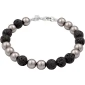 KUZZOI Bracelet anthracite / argent