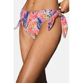 Love & roses Bas de bikini bleu foncé / vert pastel / orange / rose