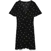 Vero Moda Robe-chemise 'VMALBA' noir / blanc