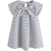 Next Robe bleu marine / blanc