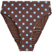 Next Bas de bikini azur / marron